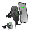 HyperGear - Gravity 15W Wireless Fast Charging Mount | Vent + Dashboard + Windshield | Black