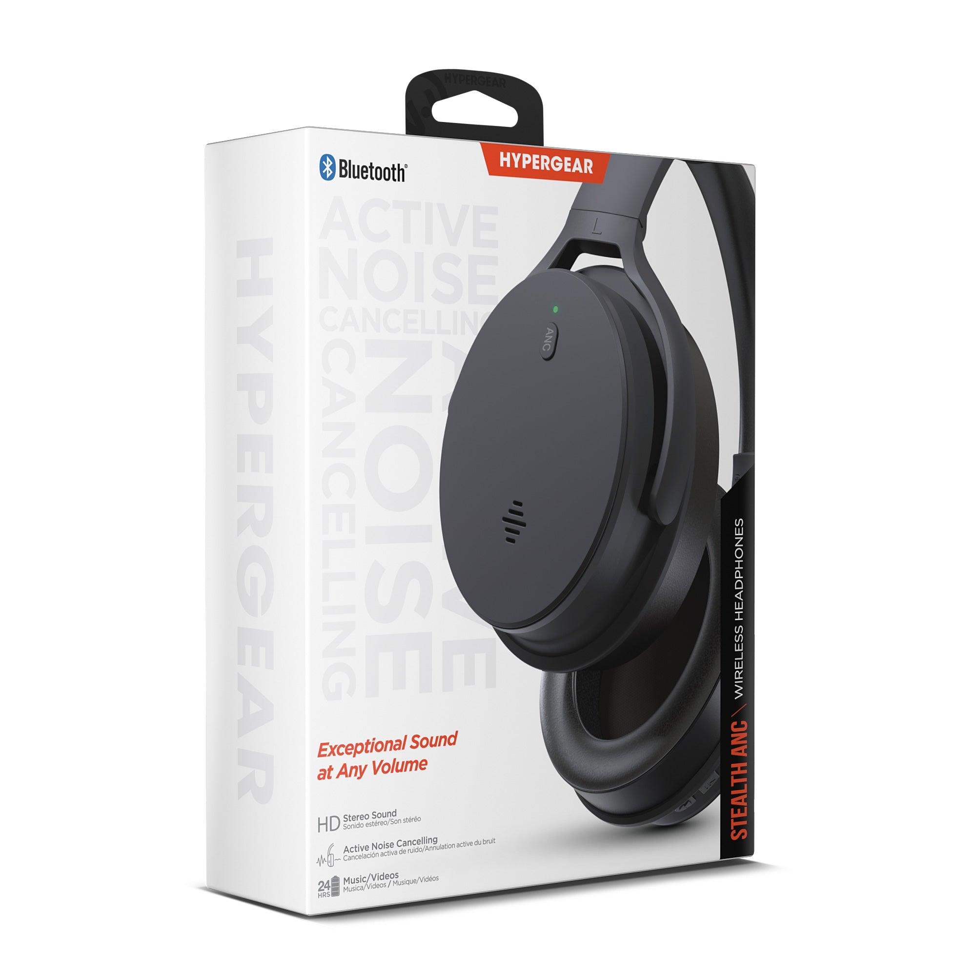 HyperGear - Headphones Bluetooth Over The Ear - Black