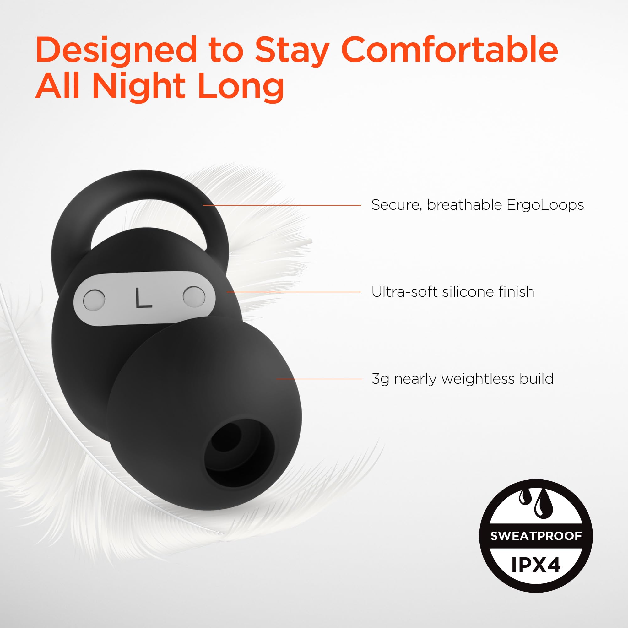 HyperGear - Hypergear Earbuds Bluetooth Sleepeez Mini - Black