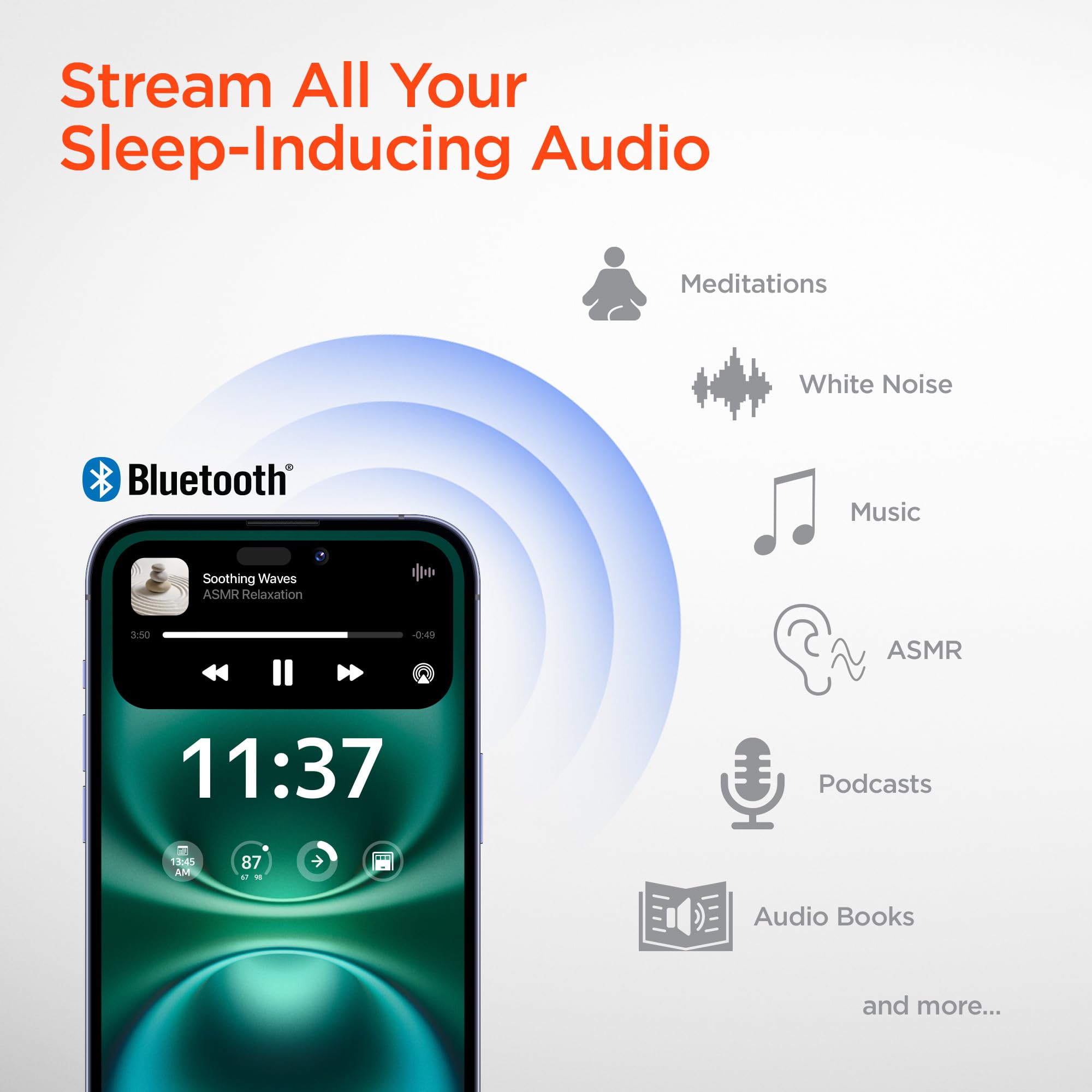 HyperGear - Hypergear Earbuds Bluetooth Sleepeez Mini - Black