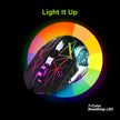HyperGear - Hypergear Gaming Mouse Wireless 2.4Ghz Chromium 6 Button 1600Dpi 7 Colour Led Pc/Mac - Black