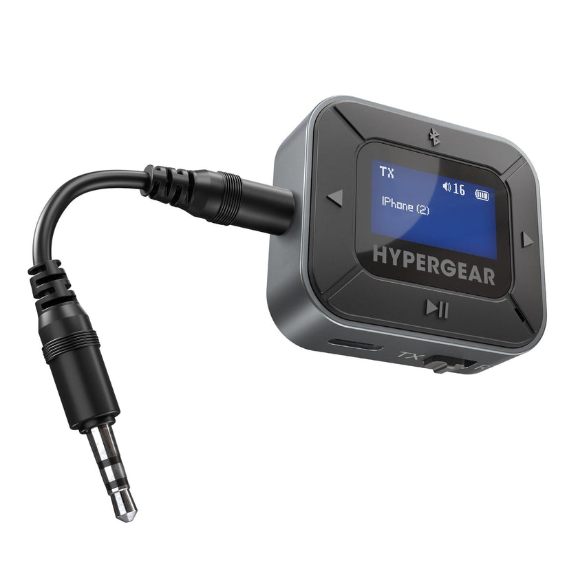 HyperGear - Intellicast Flight Wireless Audio Adapter | Transmitter + Receiver | Black
