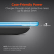 HyperGear - Qi Chargepad Pro 15W Wireless Fast Charger With Usb-C Connector | Black