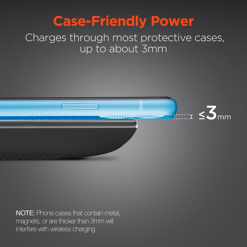HyperGear - Qi Chargepad Pro 15W Wireless Fast Charger With Usb-C Connector | Black