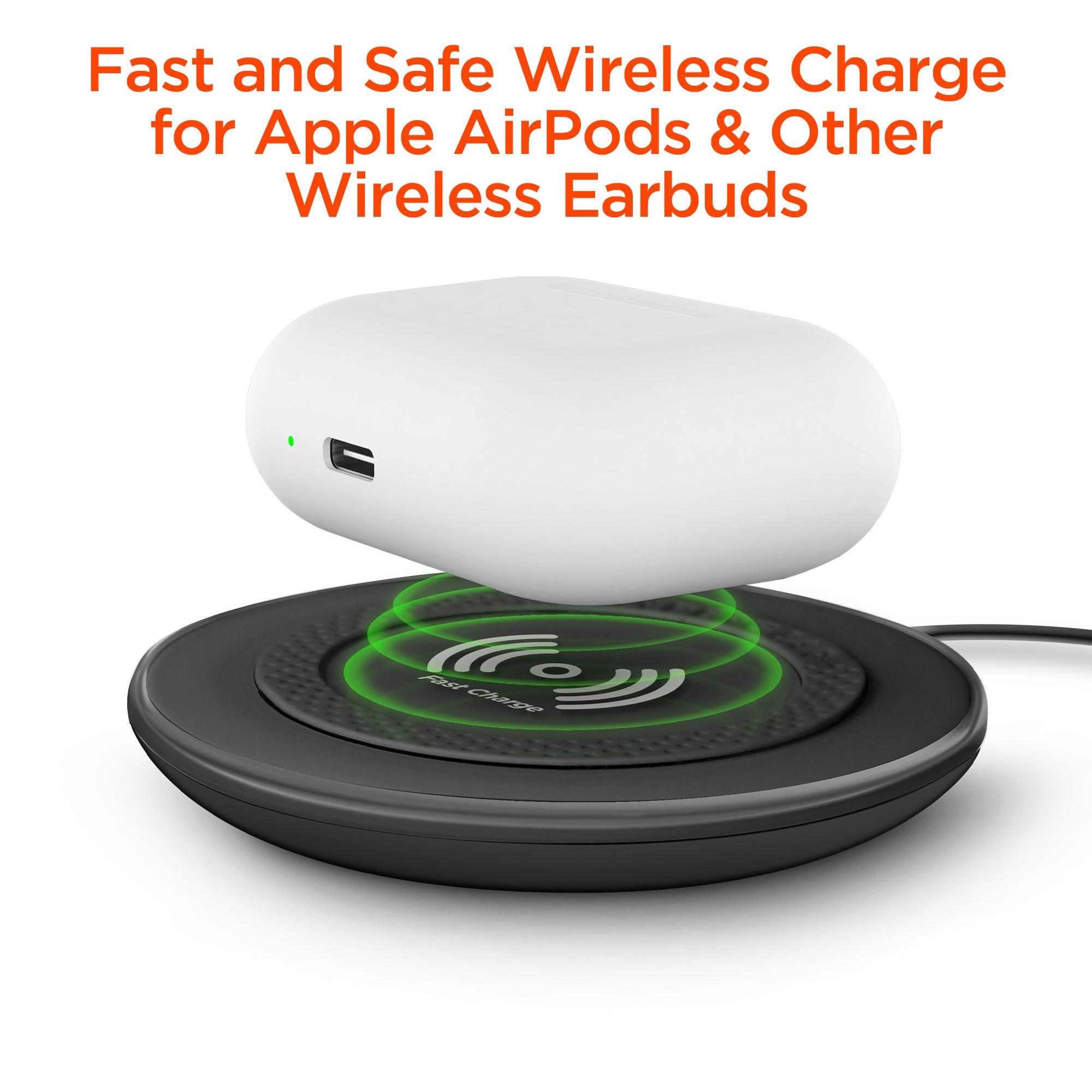 HyperGear - Qi Chargepad Pro 15W Wireless Fast Charger With Usb-C Connector | Black