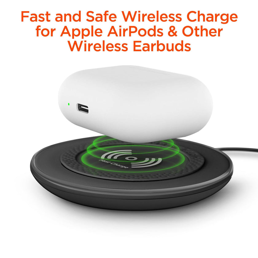 HyperGear - Qi Chargepad Pro 15W Wireless Fast Charger With Usb-C Connector | Black