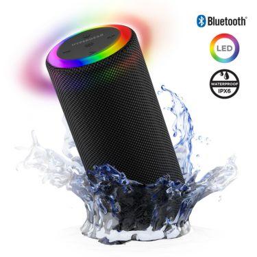 HyperGear - Speaker Bluetooth Halo 14W Led Light Ring 6 Modes Ipx6 - Bt / Microsd / Aux Inputs - Black