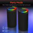 HyperGear - Speaker Bluetooth Halo 14W Led Light Ring 6 Modes Ipx6 - Bt / Microsd / Aux Inputs - Black