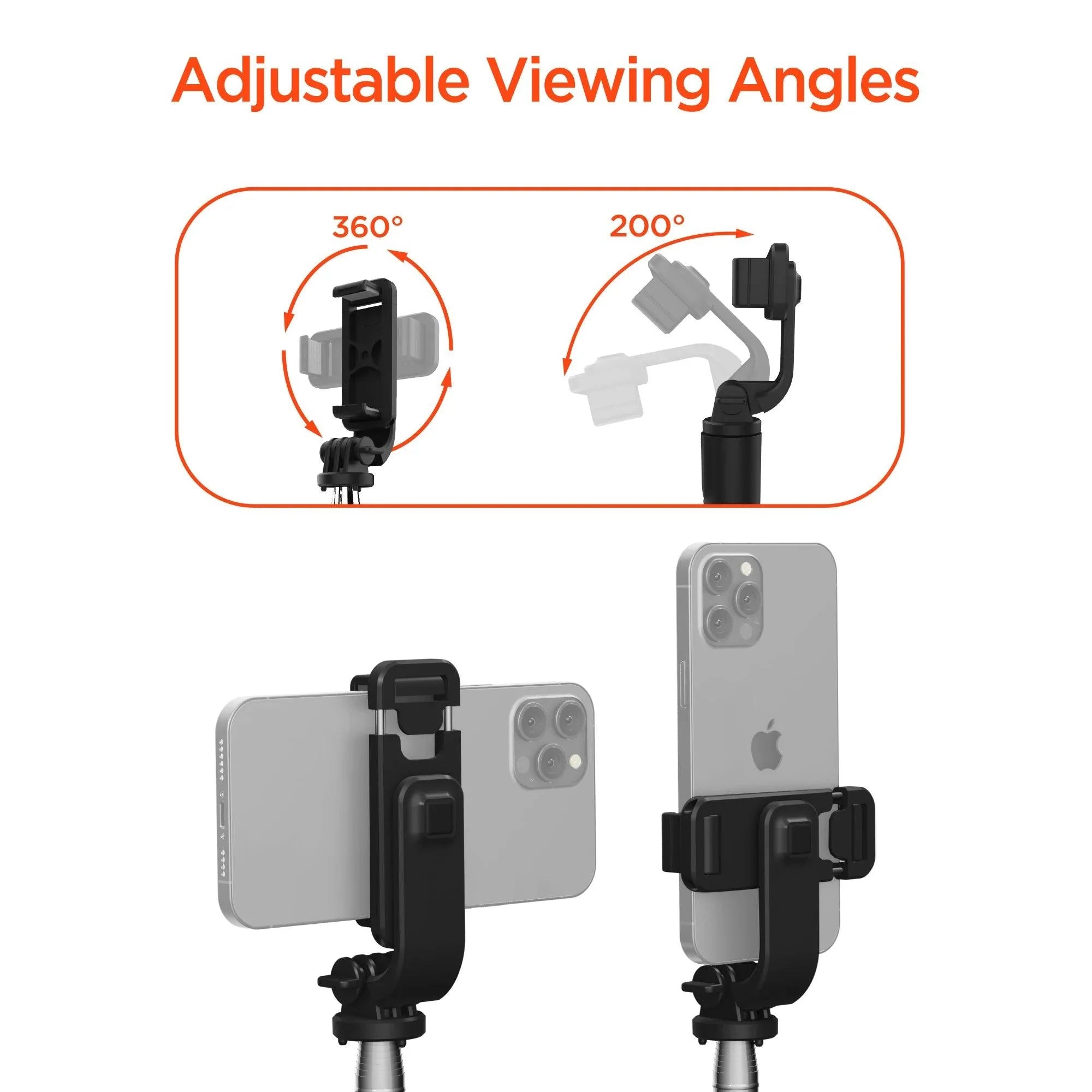 HyperGear - Vlogging Tripod & Selfie Stick In One - Black