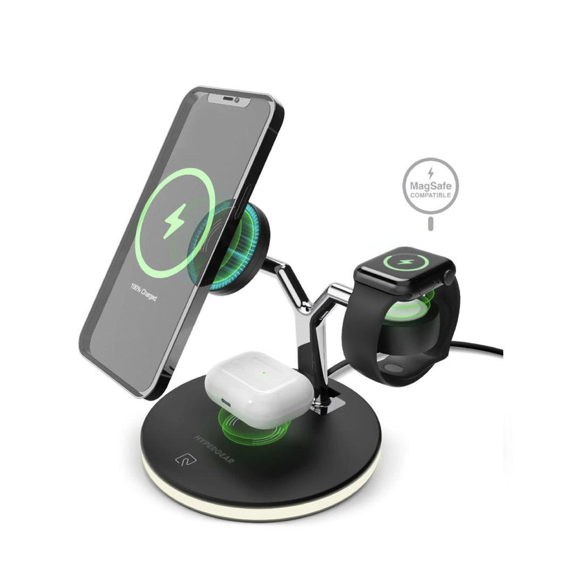HyperGear - Wireless Charging Stand 3 In 1 - Black