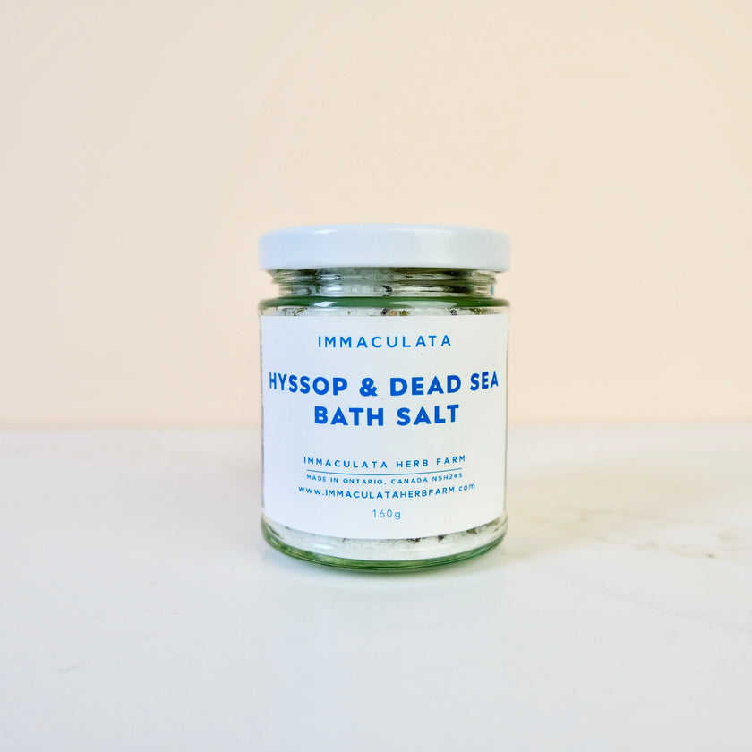 Sel de bain d'hysope et de la Mer Morte
