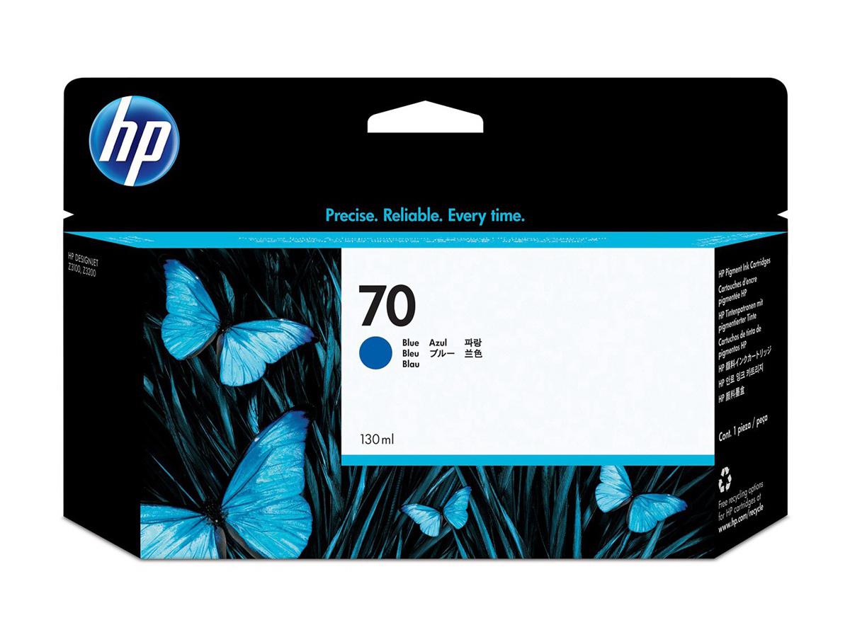 HP 70 Blue Ink Cartridge (C9458A)