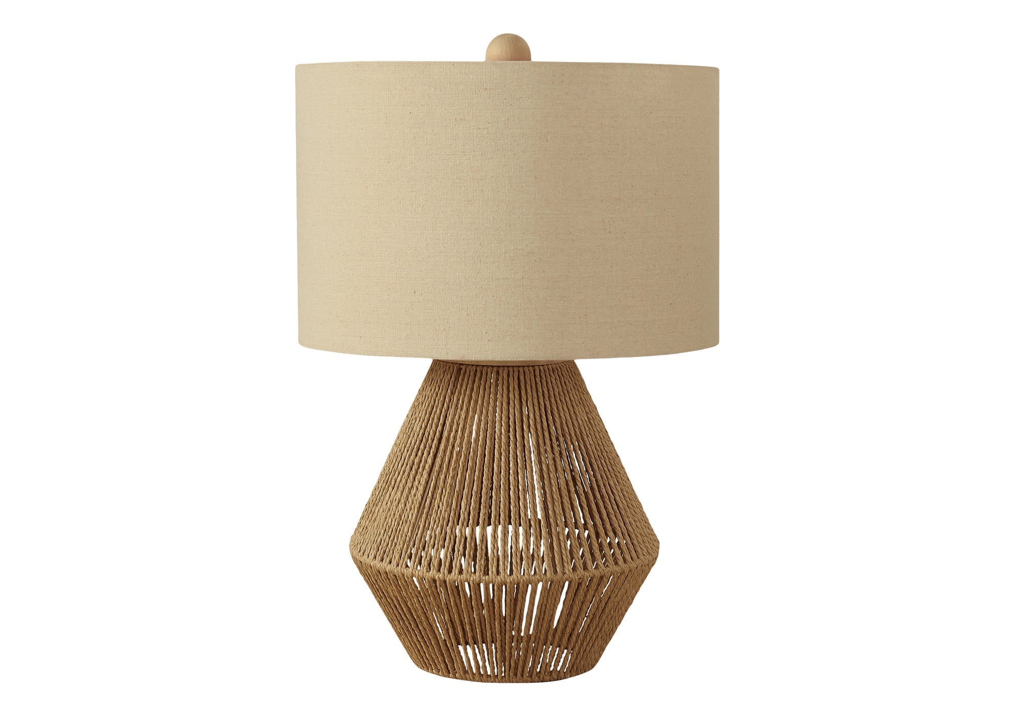 Lampe de table Monarch - Luminaire - Brun Corde (I 9628)