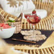 Le Sous-Verre Fringe Raffia - Naturel
