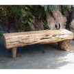 Banc de buche - teck ancien