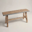Banc en teck recyclé collection ARTISAN - 90cm