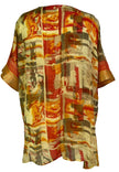 PRG6898 Sheer Avatar Pure Silk Kimono-Sleeved Jacket with Belt