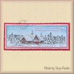 Nellie's Choice Clear Stamp Idyllic Floral Scene Slim Line - Snow Landscape