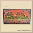 Nellie's Choice Clear Stamp Idyllic Floral Scene Slimline - Country House