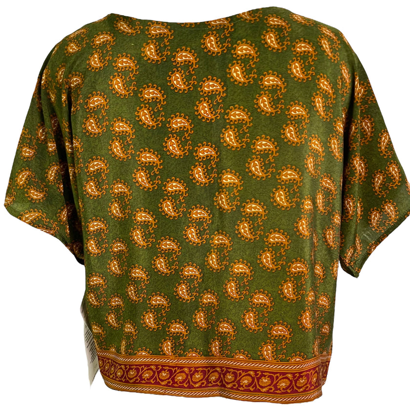 PRC6119 Avatar Pure Silk Boxy Top