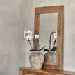 Miroir en teck recyclé