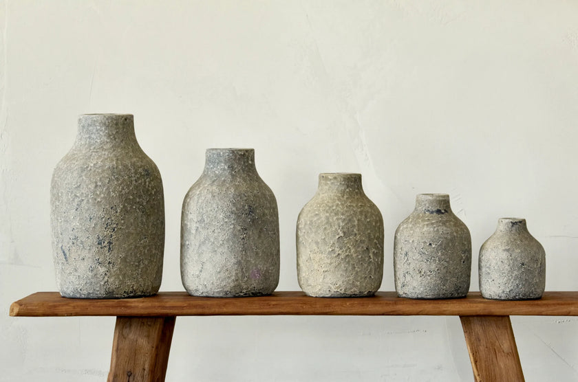 Ensemble 5 pots Terracotta Martha