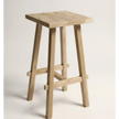 Tabouret de comptoir Artisan en teck recyclé