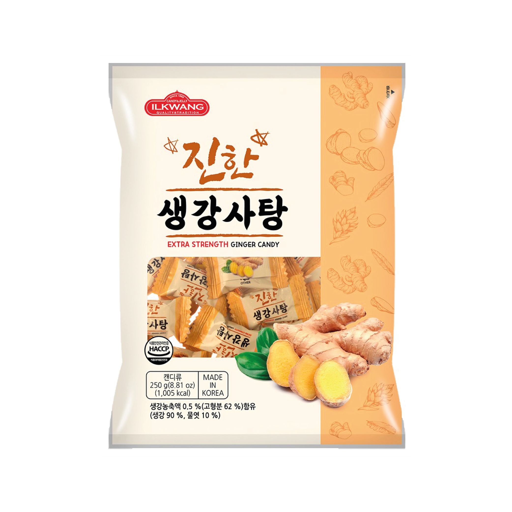 ILKWang Extra Strength Ginger Candy