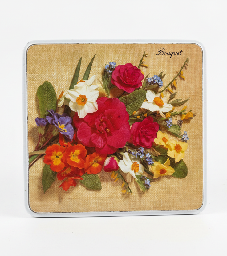 Vintage Floral “Bouquet” Keepsake Tin
