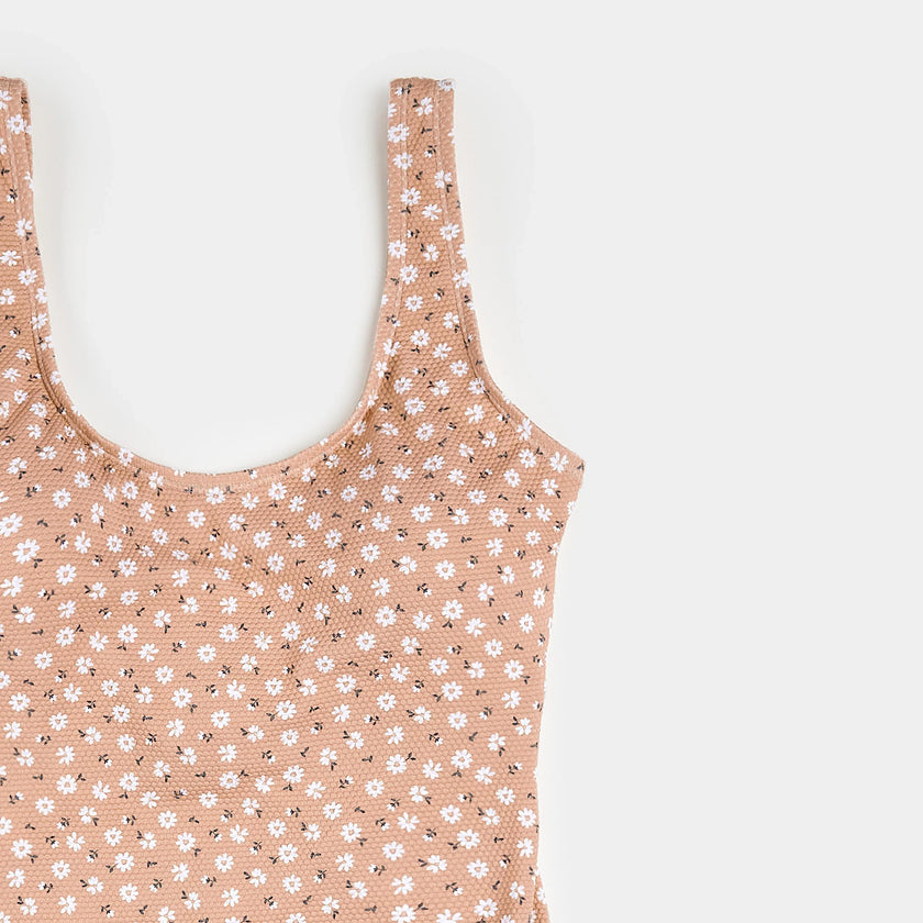 Ditsy Daisies Print Women's One-Piece Swimsuit | Petit Lem