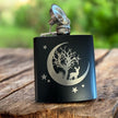Engraved Whiskey Flask