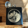 Engraved Whiskey Flask