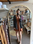 Vintage Cotton Blossom Drape Jacket | Size Large