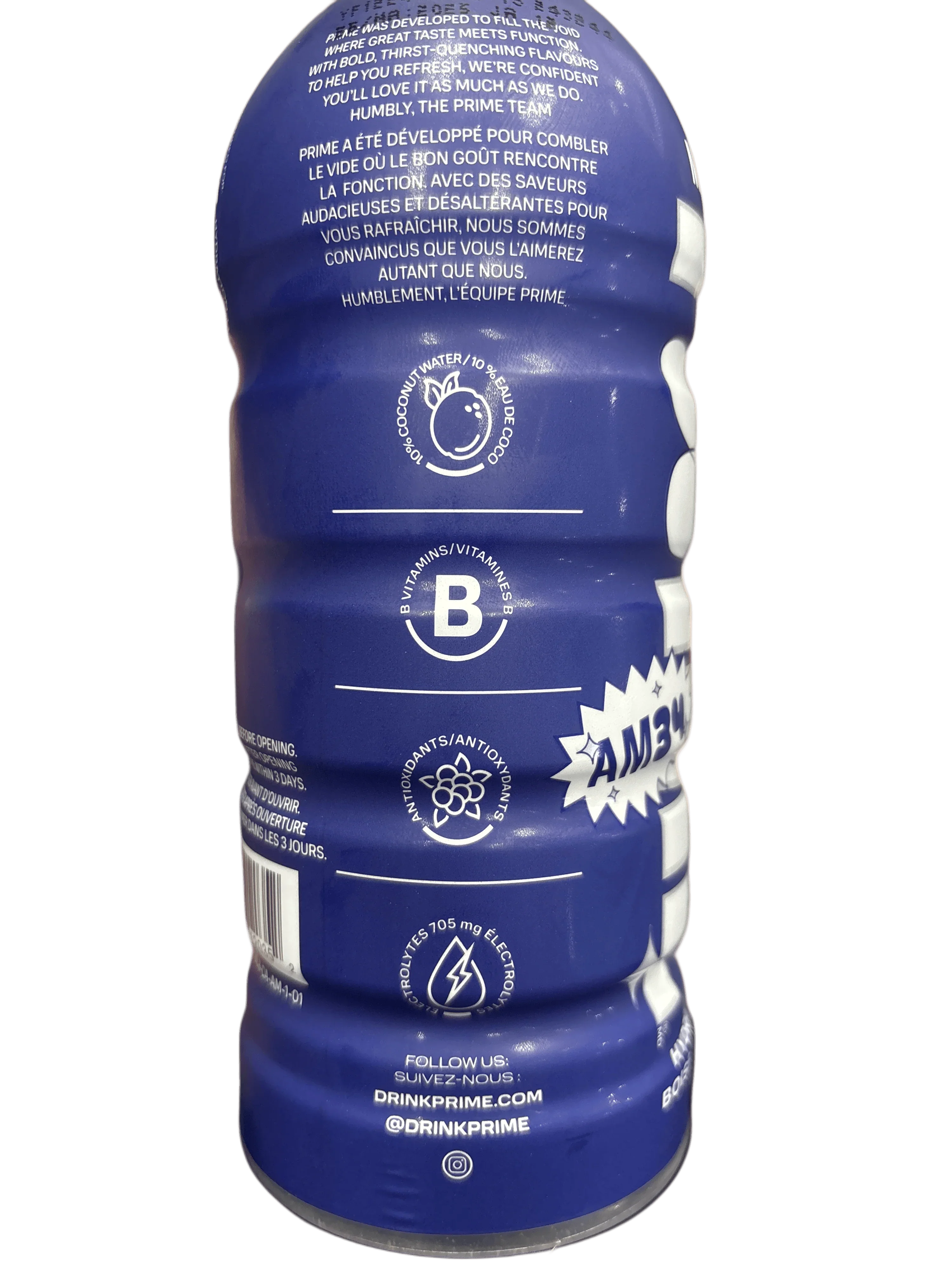 Prime Hydration Auston Matthews Limited Edition 500ML - Canadian Edition BB: 12/25