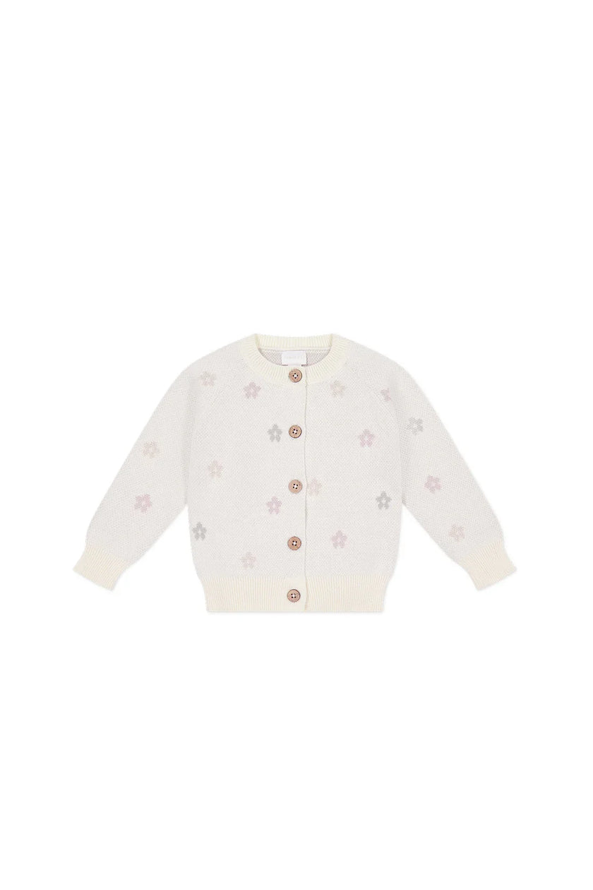 Harper Cardigan | Fifi Egret Jacquard | Jamie Kay