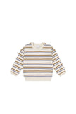 Organic Cotton Damien Sweatshirt | Hudson Stripe Tiger | Jamie Kay
