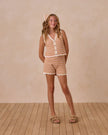 Teen Scallop Crochet Set | Pink Stripe | Rylee & Cru