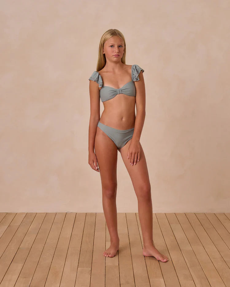 Teen Ruffle Bandeau Bikini Set | Eucalyptus | Rylee & Cru