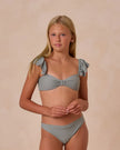 Teen Ruffle Bandeau Bikini Set | Eucalyptus | Rylee & Cru