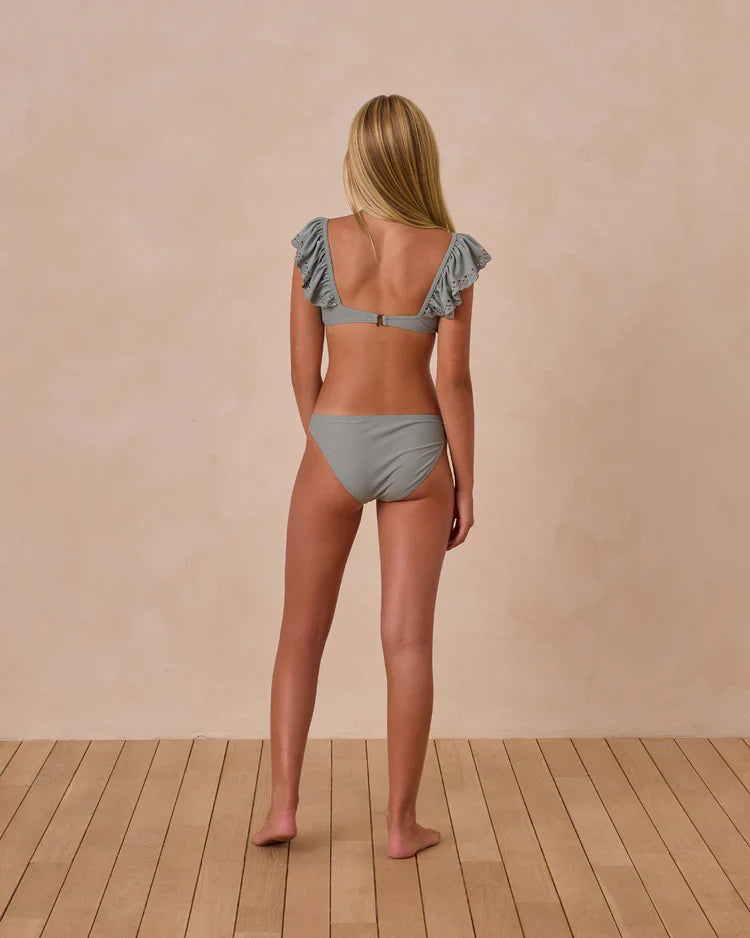 Teen Ruffle Bandeau Bikini Set | Eucalyptus | Rylee & Cru