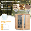 Costway- Premium Corner 3D Full Spectrum Sauna With Red Light Therapy/ Far Infrared-App Controlled, Fully Loaded-Low EMF, JV11522US
