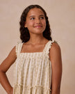 Cicily Dress Teen | Palm Stripe | Rylee & Cru
