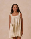 Cicily Dress Teen | Palm Stripe | Rylee & Cru