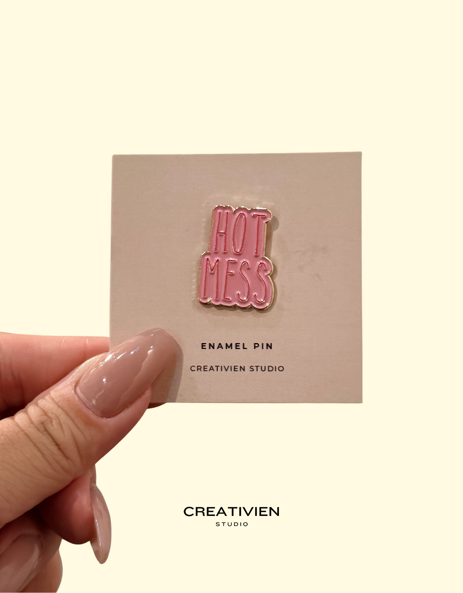 Hot mess pin