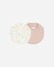 Jersey Snap Bib, 2 Pack | Bunnies, Melon | Quincy Mae