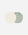 Jersey Snap Bib, 2 Pack | Carrots, Sage | Quincy Mae