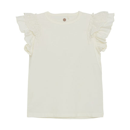 Kid Girl T-shirt SS | Egret | En Fant