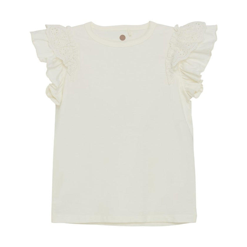 Kid Girl T-shirt SS | Egret | En Fant