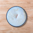 Bougie avec pierres SOLÈNE bois de santal & quartz clair