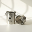 Stainless Brush Washer With Air-Tight Lid With Removable Screen